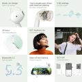 QCY Ailybuds Lite Wireless Earphones Bluetooth 5.3 TWS Earbuds Semi in-Ear Gaming Headphones Hifi Sound Headsets ENC HD Call 28H. 