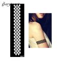 1 Piece Henna Tattoo Stencil Bracelet Strip Fish Scale Pattern Design Women Arm Body Art DIY Colored Drawing Tattoo Stencil. 