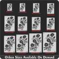 Big Orchids Flower  Reusable Stencil Airbrush Painting Wall Art DIY Home Decor Scrap booking Album Crafts. 
