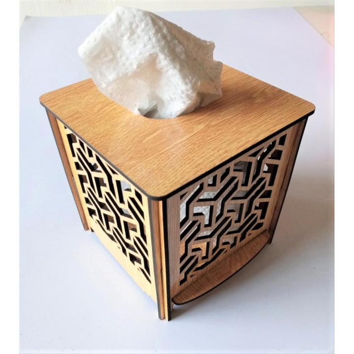 Tissue Roll Box laser Cut