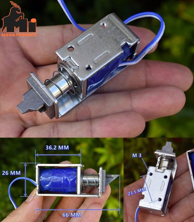 5V Electronic door lock electromagnetic lock core DC 5V-7.4V frame type electromagnet suction type push-pull type