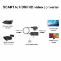 Scart To Hdmi Converter With Hdmi Cable, Full HD 720p/1080p Switch Sky/DVD Player. 