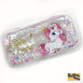 New Transparent Unicorn, Kuromi, melody, Glitter Zippered Pencil Case for Girls - High Capacity School Stationery Bag cute stationery for girls. 