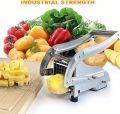 Stainless Steel French Fries Cutter Potato Chipper  2 Sizes Interchangeable Blades Potato Slicer. 