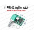 1 piece PAM8403 Amplifier module with volume button regulator. 