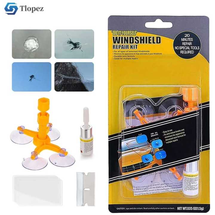 Windshield Crack Repair Tool Kit