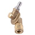 Pivoting Coupler for Pressure Washer Nozzle, Gutter Cleaner Attachment for Gutter Cleaning, 240 Degree, 4500 Psi, 1/4 Inch Quick Connect 7 Different Cleaning Angles. 
