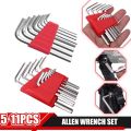 5/8/11 Pcs Multi Tool Double-End Allen Wrench Metric Short Arm Allen Key Set Inch Imperial Hexagon Spanner Wrenches Set. 