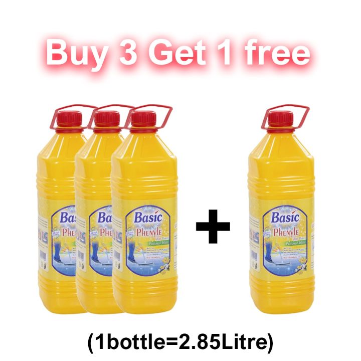 Basic Phenyle Buy 3 Get 1 Free basic phenyle   2.85 liters include(3Ltr) - Antibacterial Phenyle - Phenyle Bathroom Cleaner- best phenyl in pakistan - Phenyle Kill the 99.9 Bacteria And Germs -  Best Liquid Phenyle -  Phenyle Natural  Fragrance