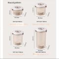 Vacuum Containers for Food Storage with Manual Pump, Portable Pantry Universal Vacuum Sealer Durable Easy Install. 