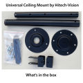 Hitech-Vision Universal Projector Ceiling Mount Bracket - 24 Inches - Black. 