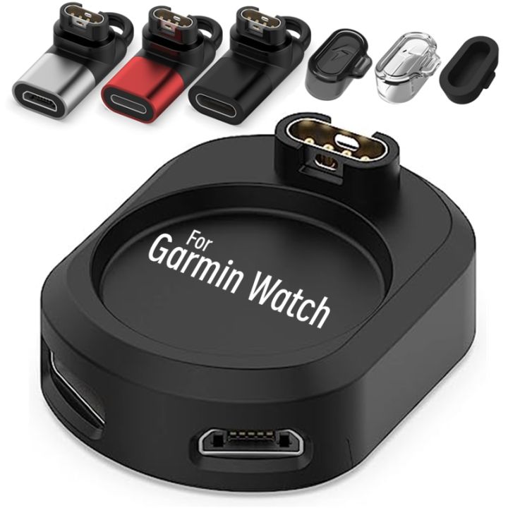 For Apple ios Micro USB Type C Charger Adapter for Garmin Fenix 6 7 Venu Forerunner 955 Watch Charger Converter Type-C Universal