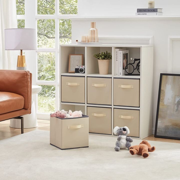 Pack%20of%205%20Foldable%20Fabric%20Storage%20Box%20&%20Square%20Baskit%20Bins%20Cloth%20Organizer%20Cubes%20Organizer%20with%20Handles%20Jwellary%20And%20Makeup%20Storage%20Box%20with%20Dual%20Handles%20-%20Image%205