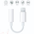 (Bluetooth) Lightning to 3.5mm Headphone Jack Connector Adaptor | Single Port Splitter For Iphone | Earphone Female Audio Dongle Listening Gaming Handsfree Connector For iPhone Fast Charging Mobile Phone Aux Cable Earphones Headphones Converter - For IOS. 