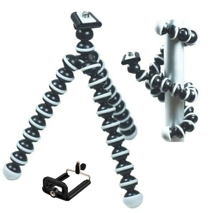 MEDIUM%20Flexible%2010%20inch%20Octopus%20Stand%20Gorilla%20tripod%20for%20Mobiles%20&%20DSLR%20With%20Phone%20Holder%20-%20Image%205