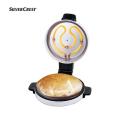 SILVERCREST Electric Pizza Maker, Non-Stick Heating Plate / 32 cm diameter Pizza Cooker and Bread Maker, with Timer & AdjustableTemperatures control, 3000Watts Multifunctional Pizza Oven convert to Electric indoor Grill,| WHITE |. 