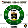Coriander Seeds / Sabut Dhania / Dania / Dry Coriander whole 95g. 