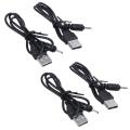 4X USB Cable 2.0 mm DC Charger for Nokia 6280 E65 N73 N80 N95 50cm. 