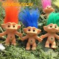 Loveseason Troll Doll Ornament Long Hair Leprocauns Doll Figure Cartoon Model. 