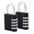 Techtest Combination Padlocks, Combination Locks for Safety, Weatherproof 4 Digit Combination Lock Safety Safety Lock  (Black). 