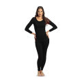 The Ansarees - Winter Complete Thermal Suit for Women (Inner Wear) - Women Premium Thermal Body Warmer - Casual Size - Slim Fit - Black. 