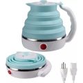 600ML Travel Collapsible, Portable, Foldable, Mini Electric Kettle, BABY SILICONE MATERIAL SAFE TO EAT. 