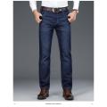 New mens jeans pants Business Jeans Men Classic Style Dark Blue Stretch Denim Jeans Pants for Male. 