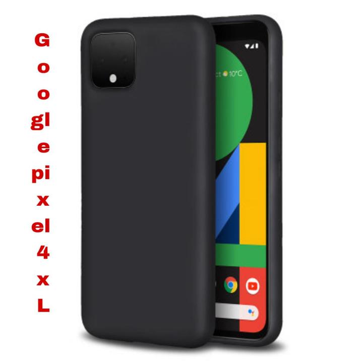 Google pixel 4XL Back Cover Soft Slicon Black Case For Google pixel 4XL