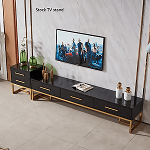 LED TV Table with Drawers for a Modern and Organized Living Space Enhance Your Living Room with Stylish TV Table Stands