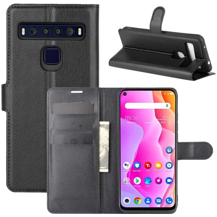 TCL 10L Case, TCL 10 Lite Case, PU Leather with Credit Card Holder Case Slim Wallet Flip with Stand Cover Purse Protective Shell for TCL 10L Phone case