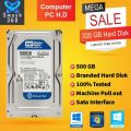 500 GB Hard Disk for Computer PC 500Gb Sata Internal Hard Disk Desktop Branded Machine Pull out. 