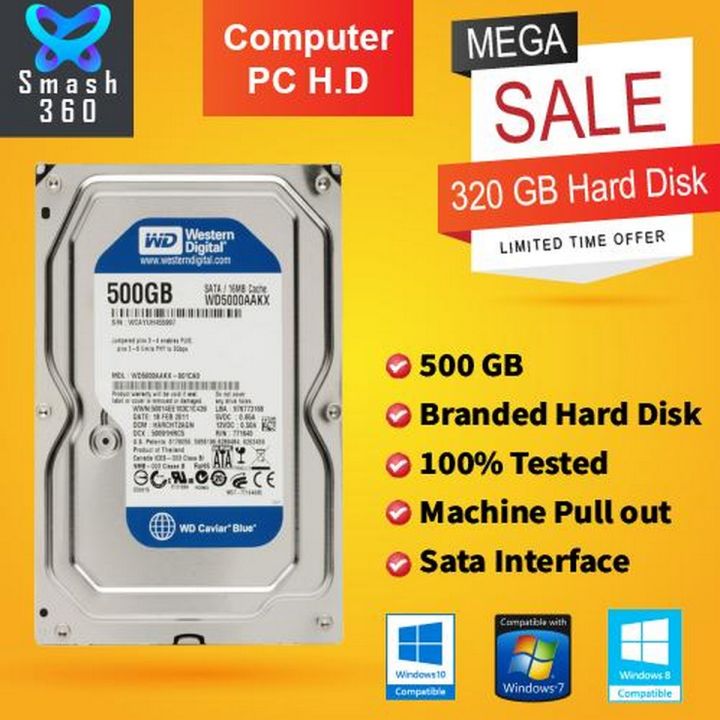 500 GB Hard Disk for Computer PC 500Gb Sata Internal Hard Disk Desktop Branded Machine Pull out