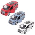 Toyota Alphard V6 Diecast Scale Model 1:43 Openable Doors Die-cast Vehicle Series High Simulation Pull Back Die Cast Toy Car With Music & Lights Alloy Models Metal Body Rubber Tires & Plastic Parts Cars Best Toys Gift For Children Kids Diecasts Collectors. 
