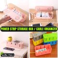 Power Strip EXTENTION Storage Plastic Box Power Plug Socket Plug Outlet Bar Charge Cable Case Desktop Extension Cord Board Bin Holder Cable/Wire/Cord Organizer Organizer. 