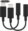2-Pack USB C Headphone Adapter with DAC Compatible with Pixel 7/6 Pro 6a 5 4XL Samsung Note 20/10 S22/S21/S20 Tab S8/S7/S6 Z Fold/Flip 4/3/2, iPad 10 iPad Pro/Air 5 4/Mini 6, Type C to 3.5mm Audio Aux Dongle. 