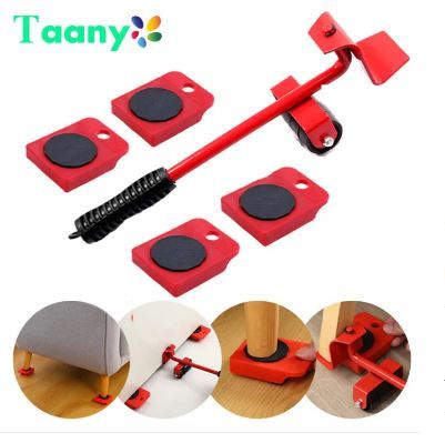 (5 in 1) Heavy Furniture Move Tool Transport Lifter Shifter Moving Kit ...