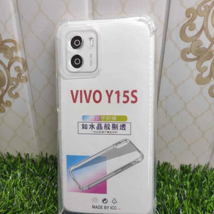 Vivo Y15s Back Cover Transparent 6D Crystal silicone Air Bag
