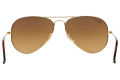 Ray-Ban Aviator Metal Gold Frame Brown Gradient Polarized Lenses-RB3025-001/M2-58. 