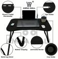 AMNA MALL | Laptop Table for Bed | Foldable & Lightweight Bed Desk for Online Classes | Reading | Eating & Office Work | Portable Laptop Table | Laptop Table | Folding Laptop Table | Laptop Table With Tray | Laptop Table With Drawer | Laptop Desk. 