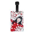 m Yayoi usama Abstract Art Luggage ag With ame Card riacy Coer I Label for rael ag Suit. 