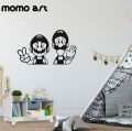 Super Mario Bros and Luigi are Available in High Characters Wall art Decals. 