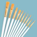 Lonely Finger 10pcs Artist Paint Brushes Set Nylon Hair Plastic Handle for Acrylic Oil Watercolor Professional Art Painting Kit. 