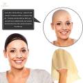 Skinhead Cap Comfortable Wearable Fake Bald Head Cover for Prop , Adult with Hairnet. 