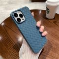 iphone 12 Pro Max Woven Phone Case Leather Feel. 