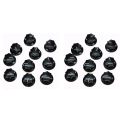 20Pcs Guitar Knobs Amplifier Amp Knob Bass Tone Volume Knobs for Guitarra Brass. 