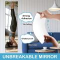 Flexible Mirror Sheets Self Adhesive Removable Non Glass Mirror Tiles Mirror Stickers Decals For Home Room Bedroom 3d Wall Decor. 