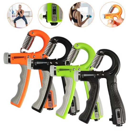 SNK Hand Grip Strengthner With Pressure Adjustment Mechanism Counter Hand Gripper