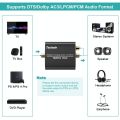 Techole (Original U.K Model: HS202)  Digital to Analog Audio Converter, 192kHz Aluminum Optical to RCA with Optical & Coaxial Cable. 