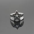 Wholesale Men Stainless Steel Chromehearts Ring Royal Five Star Rings. 
