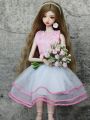 Pink lace dress / ballet dress skirt 30cm doll clothing summer wear outfit For 1/6 Xinyi FR ST mengfan Barbie Doll clothes. 